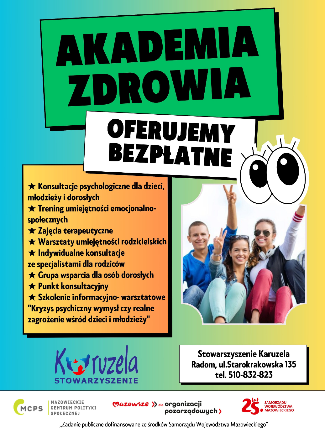 Plakat akademii zdrowia