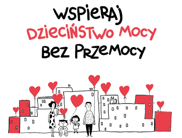Plakat dzieciństwo bez przemocy Plakat dzieciństwo bez przemocy