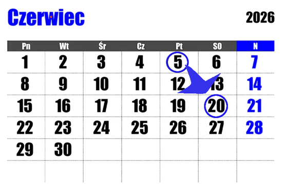 Kalendarza miesiąc czerwiec Kalendarza miesiąc czerwiec